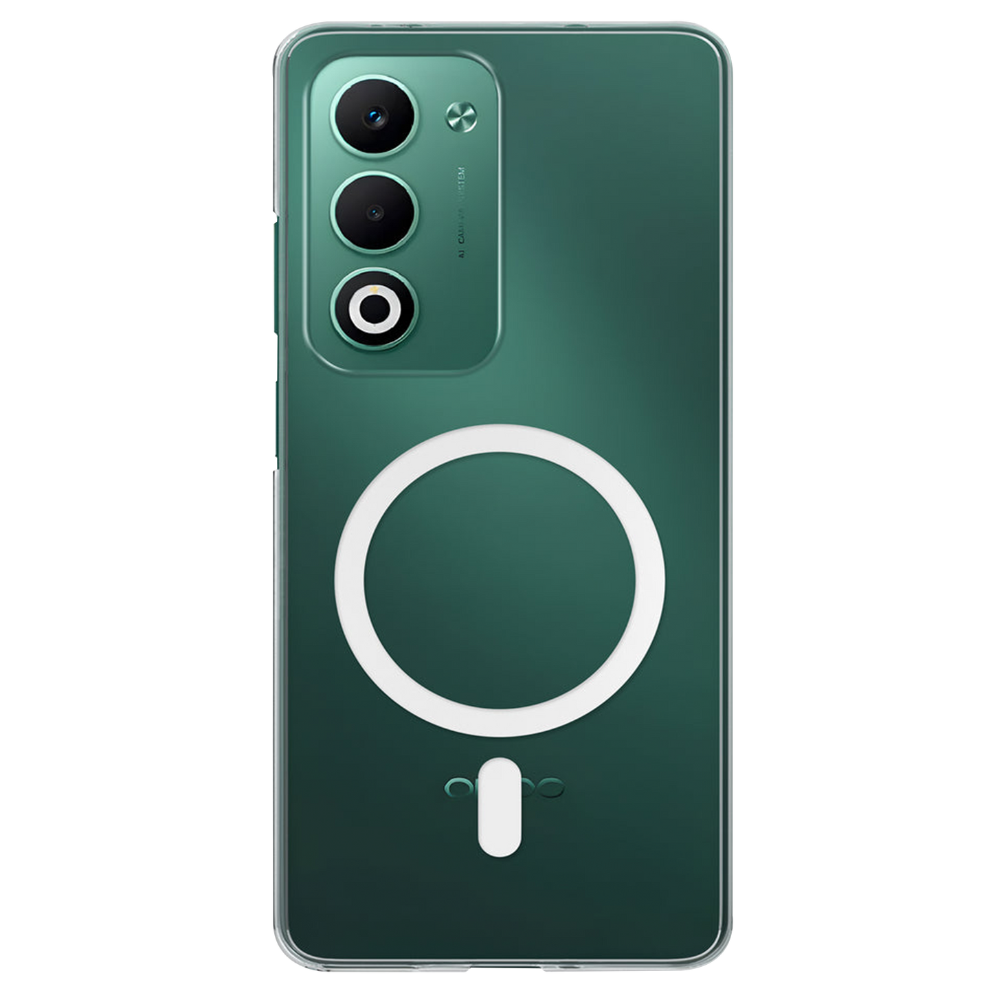 Anti Yellow Magsafe Clear Case for Oppo A5 5G