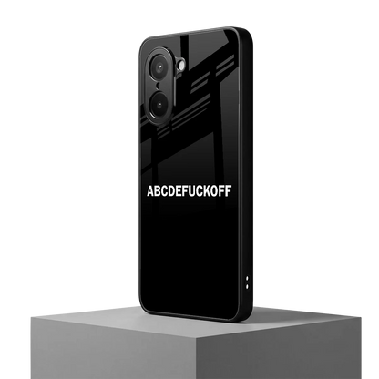 ABCDEFUCKOFF Black oneplus nord ce5 5g mobile cover | shockproof glass phone case