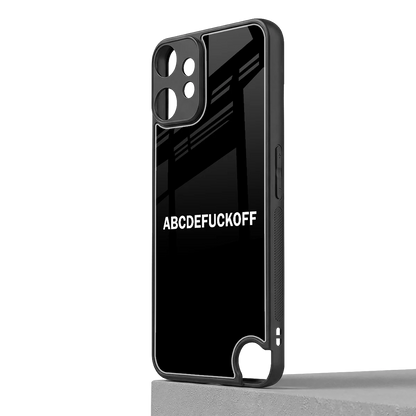 ABCDEFUCKOFF Black cmf nothing phone 2 pro mobile cover | shockproof glass phone case