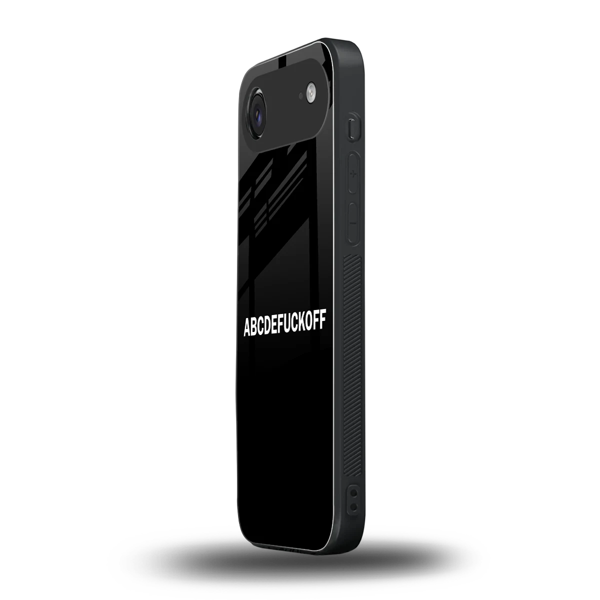 ABCDEFUCKOFF Black iphone air mobile cover | shockproof glass phone case