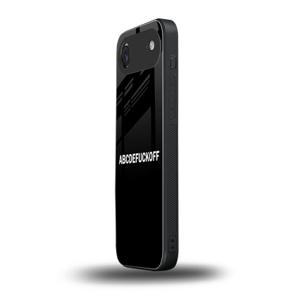 ABCDEFUCKOFF Black iphone air mobile cover | shockproof glass phone case