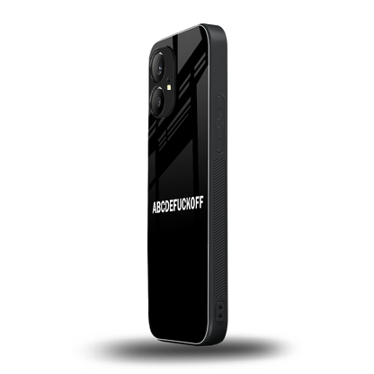 ABCDEFUCKOFF Black nothing phone 1 mobile cover | shockproof glass phone case