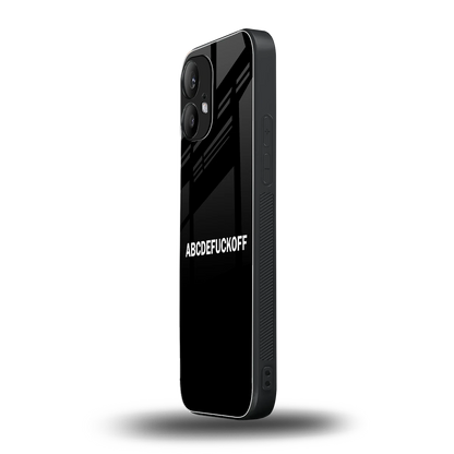 ABCDEFUCKOFF Black nothing phone 2 mobile cover | shockproof glass phone case