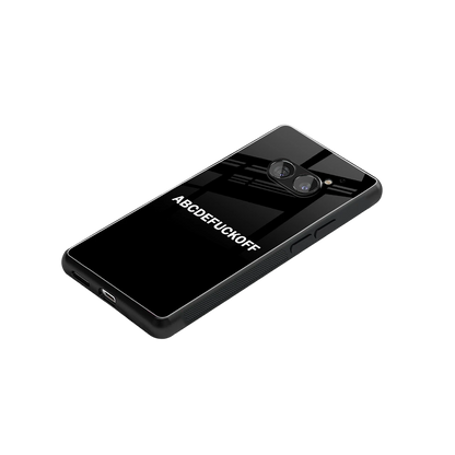ABCDEFUCKOFF Black stylish phone case for nothing phone 2a | glossy glass and slim fit