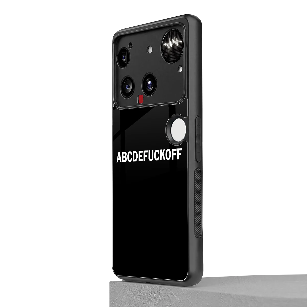 ABCDEFUCKOFF Black nothing phone 3 mobile cover | shockproof glass phone case