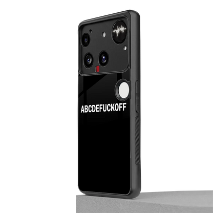 ABCDEFUCKOFF Black nothing phone 3 mobile cover | shockproof glass phone case