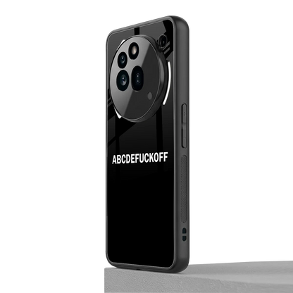 ABCDEFUCKOFF Black nothing phone 3a pro mobile cover | shockproof glass phone case