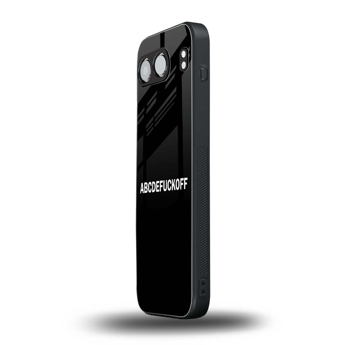 ABCDEFUCKOFF Black oneplus nord 4 mobile cover | shockproof glass phone case