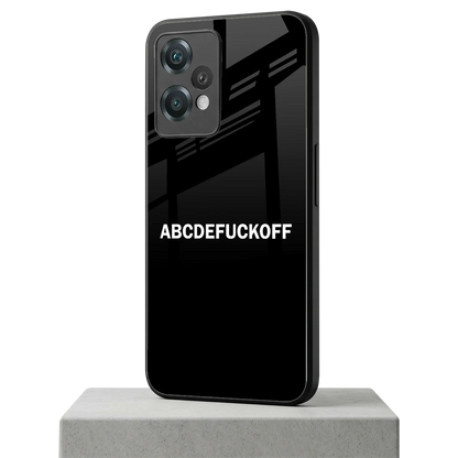 ABCDEFUCKOFF Black oneplus nord ce 2 lite mobile cover | shockproof glass phone case