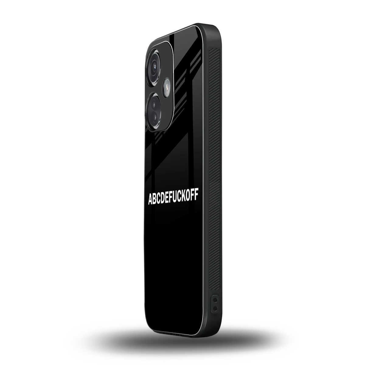 ABCDEFUCKOFF Black oneplus nord ce 3 mobile cover | shockproof glass phone case