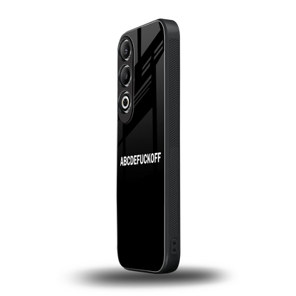 ABCDEFUCKOFF Black oneplus nord ce 4 mobile cover | shockproof glass phone case