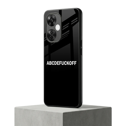 ABCDEFUCKOFF Black oneplus nord ce 3 lite mobile cover | shockproof glass phone case