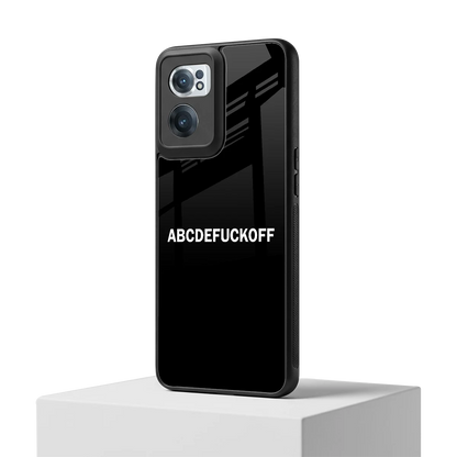 ABCDEFUCKOFF Black oneplus nord ce 2 mobile cover | shockproof glass phone case