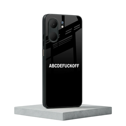ABCDEFUCKOFF Black oppo a5x 5g mobile cover | shockproof glass phone case