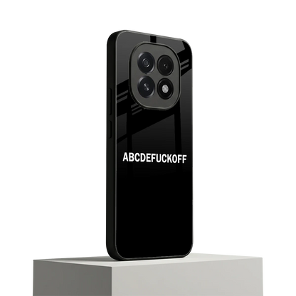 ABCDEFUCKOFF Black oppo f29 5g mobile cover | shockproof glass phone case