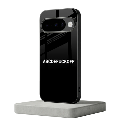 ABCDEFUCKOFF Black google pixel 10 mobile cover | shockproof glass phone case