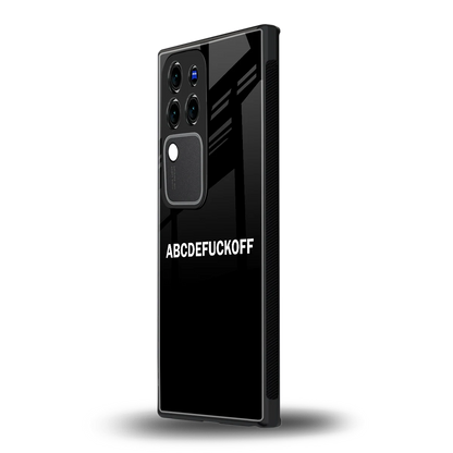 ABCDEFUCKOFF Blackvivo v30 pro mobile cover | shockproof glass phone case
