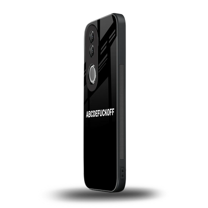 ABCDEFUCKOFF Black vivo v50 mobile cover | shockproof glass phone case