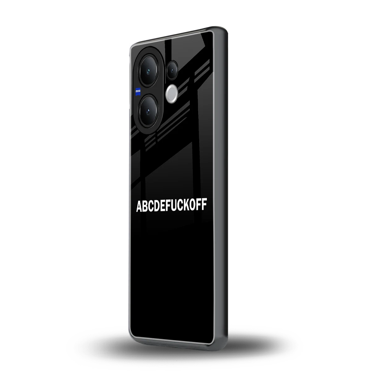 ABCDEFUCKOFF Black vivo v60 mobile cover | shockproof glass phone case