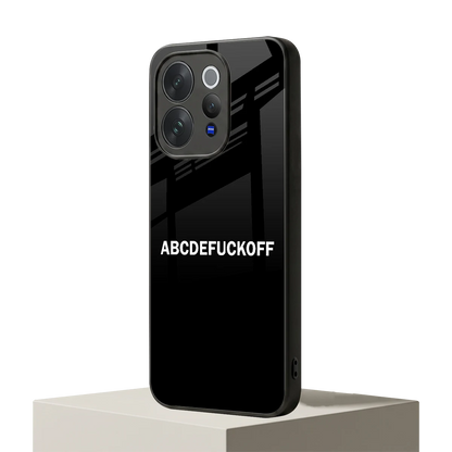 ABCDEFUCKOFF Black vivo v70 mobile cover | shockproof glass phone case