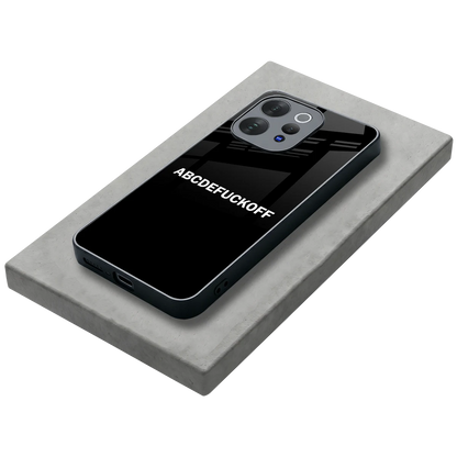 ABCDEFUCKOFF Black stylish phone case for vivo v70 elite | glossy glass and slim fit