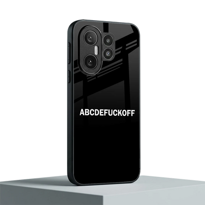 ABCDEFUCKOFF Black vivo x200 fe mobile cover | shockproof glass phone case
