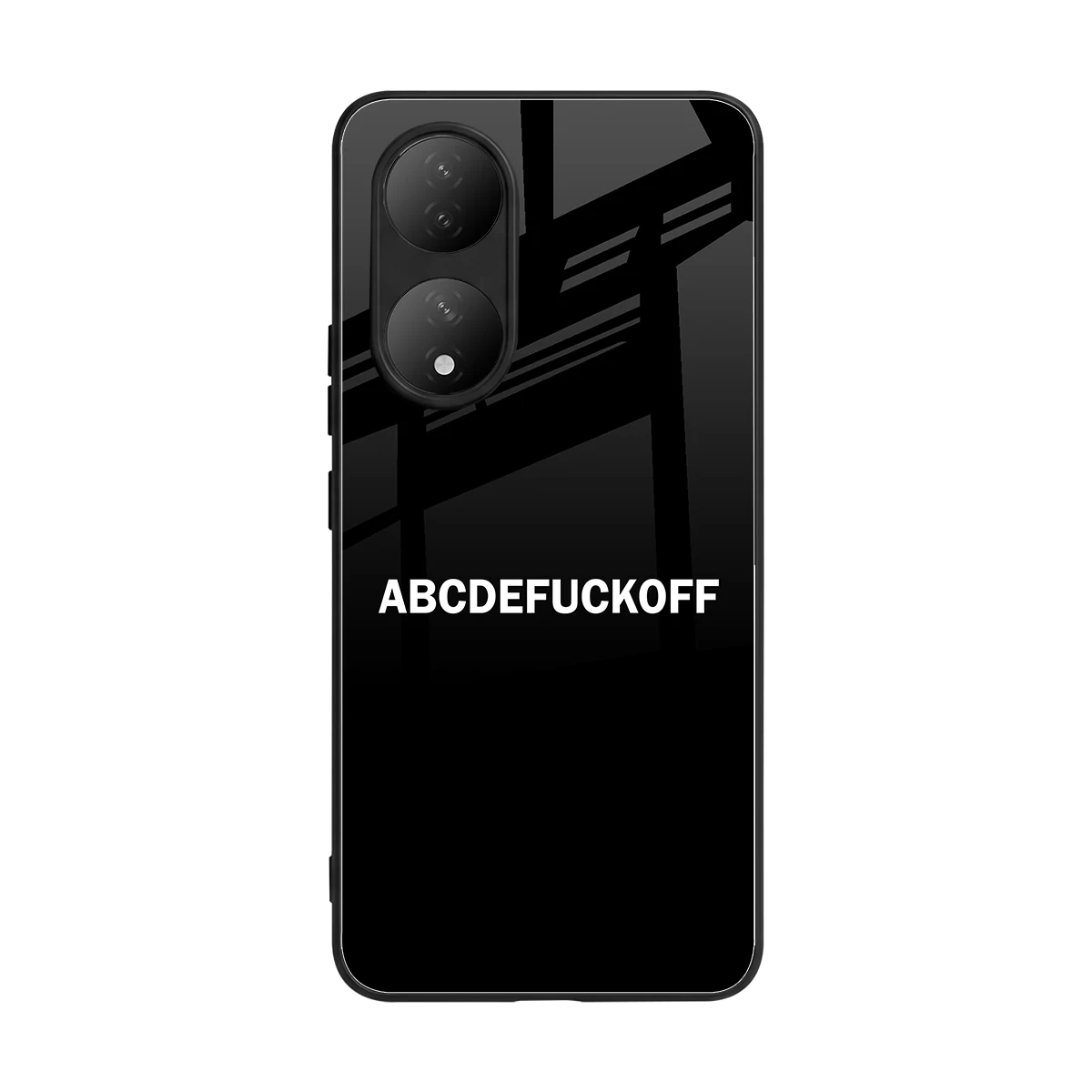 ABCDEFUCKOFF Black back phone cover | glass case for Vivo-y100