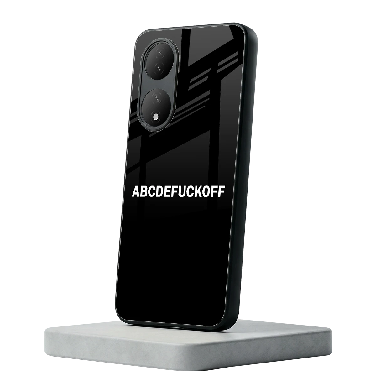 ABCDEFUCKOFF Black Vivo-y100 mobile cover | shockproof glass phone case