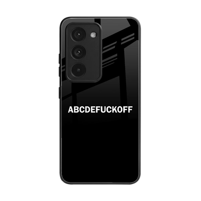 ABCDEFUCKOFF Black back phone cover | glass case for redmi 15 5g