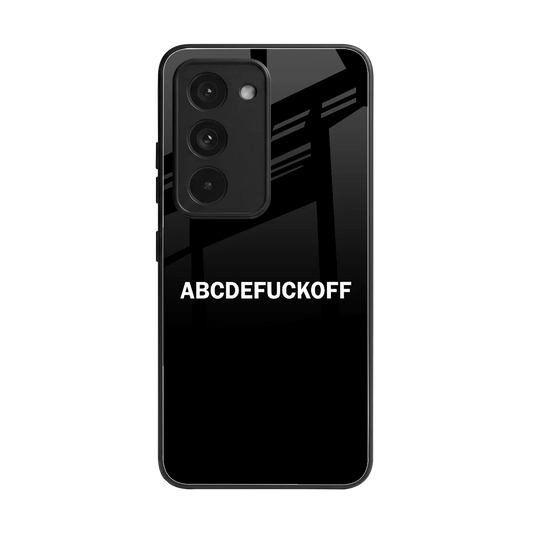 ABCDEFUCKOFF Black back phone cover | glass case for redmi 15 5g