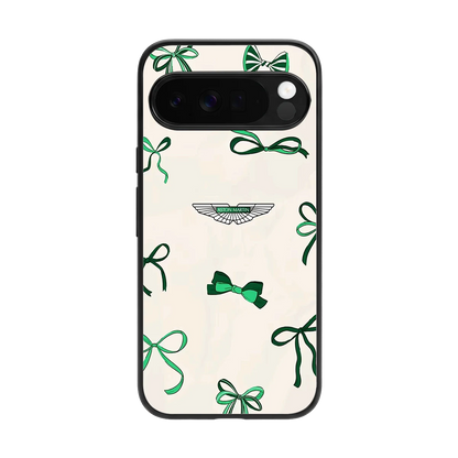 AM X Bows back phone cover | glass case for google pixel 10 pro xl