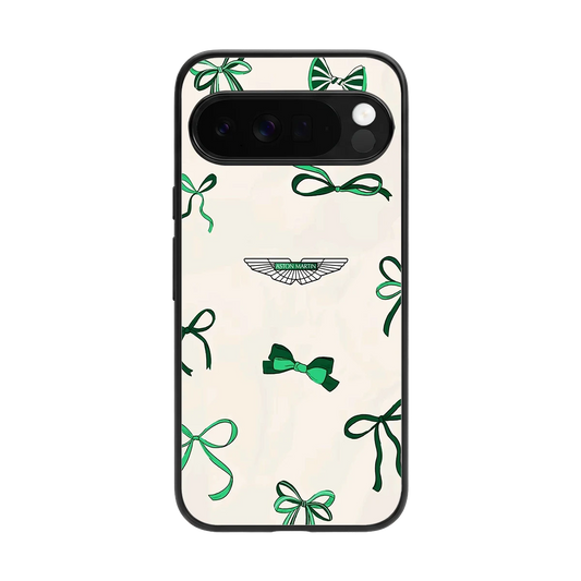 AM X Bows back phone cover | glass case for google pixel 10 pro xl