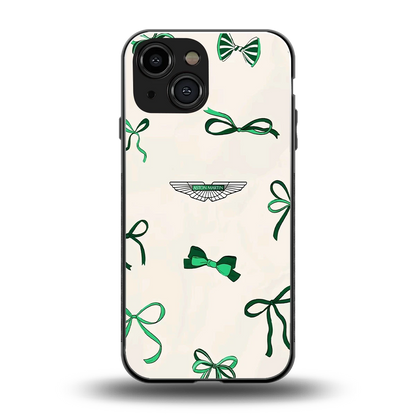 AM X Bows back phone cover | glass case for iphone 12 mini