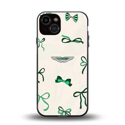 AM X Bows back phone cover | glass case for iphone 13