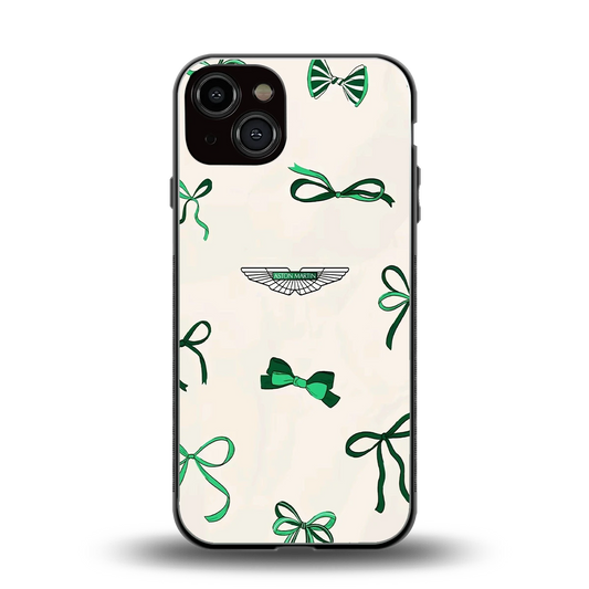 AM X Bows back phone cover | glass case for iphone 13
