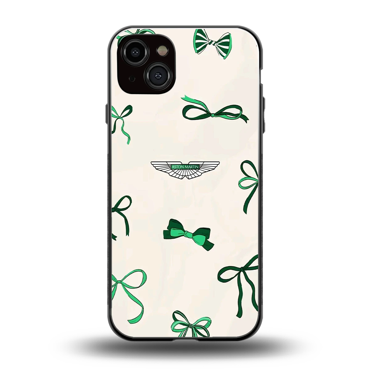 AM X Bows back phone cover | glass case for iphone 14 plus
