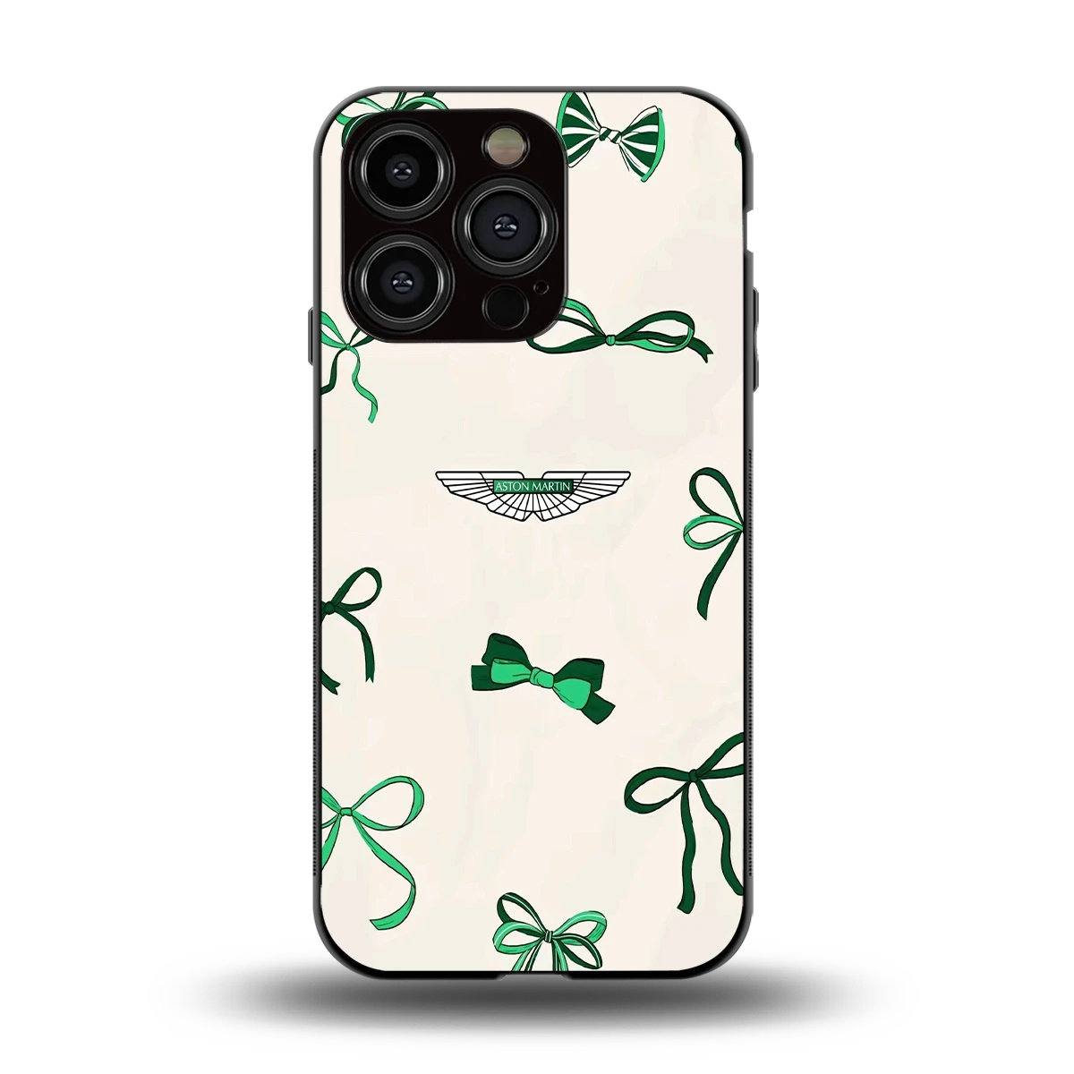 AM X Bows back phone cover | glass case for iphone 15 pro