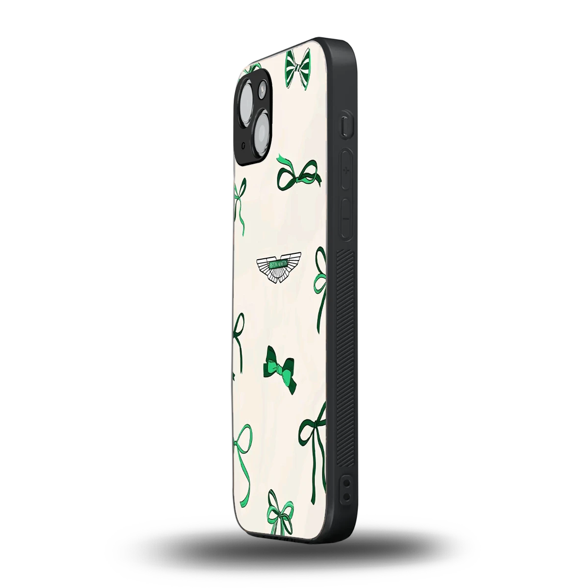 AM X Bows iphone 15 mobile cover | shockproof glass phone case