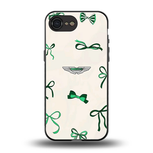 AM X Bows back phone cover | glass case for iphone 17e