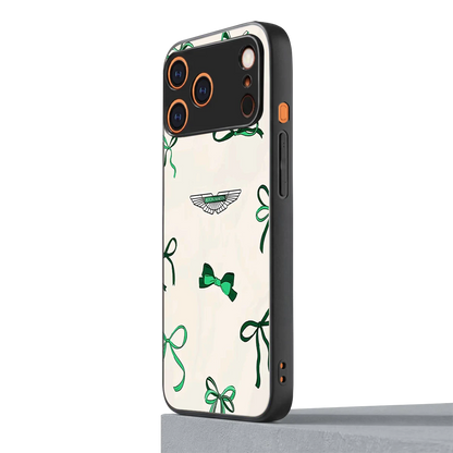 AM X Bows iphone 17 pro max mobile cover | shockproof glass phone case