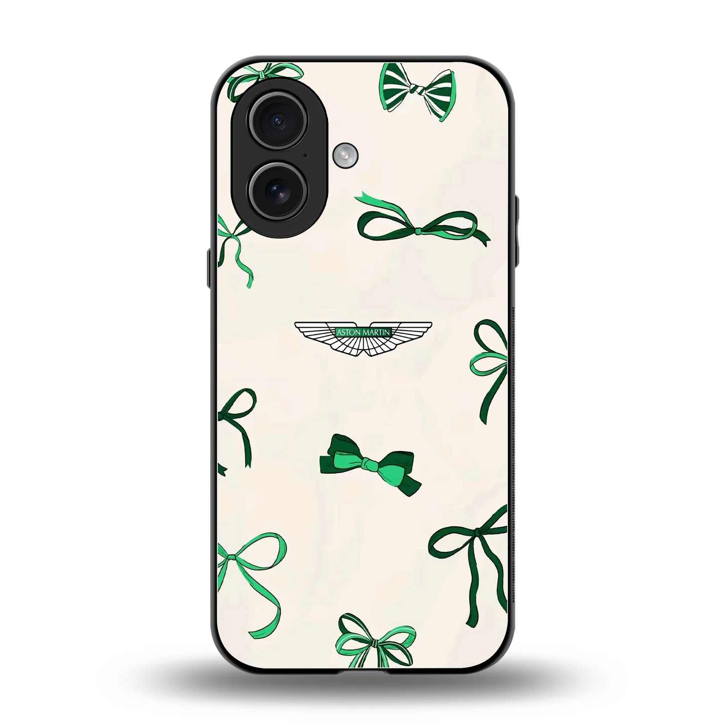 AM X Bows back phone cover | glass case for iphone 17