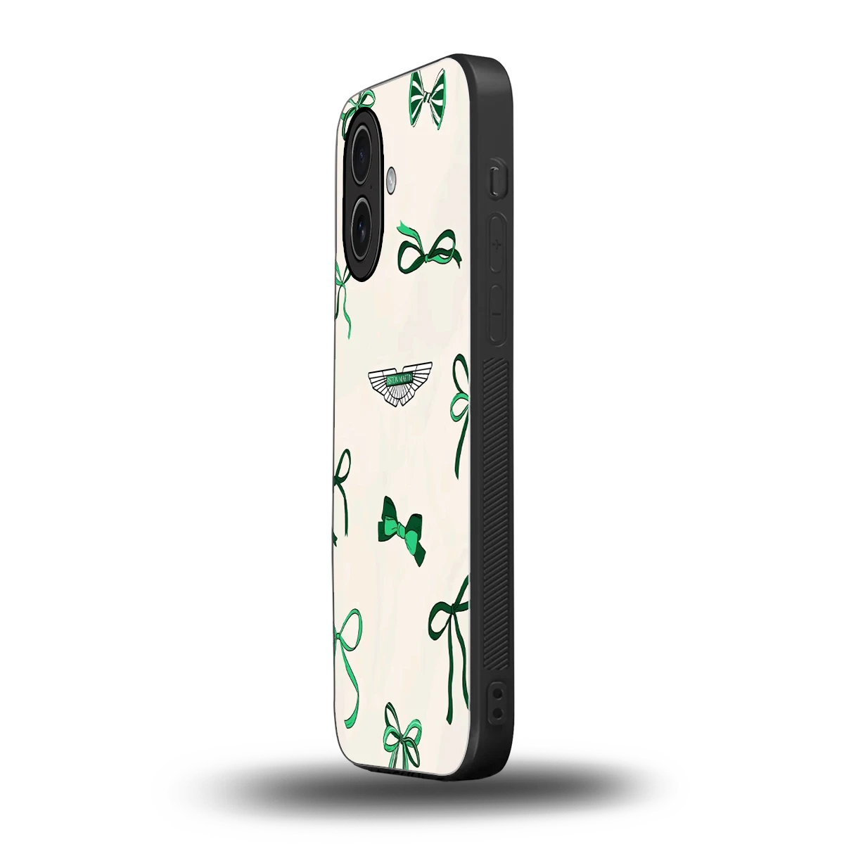 AM X Bows iphone 17 mobile cover | shockproof glass phone case