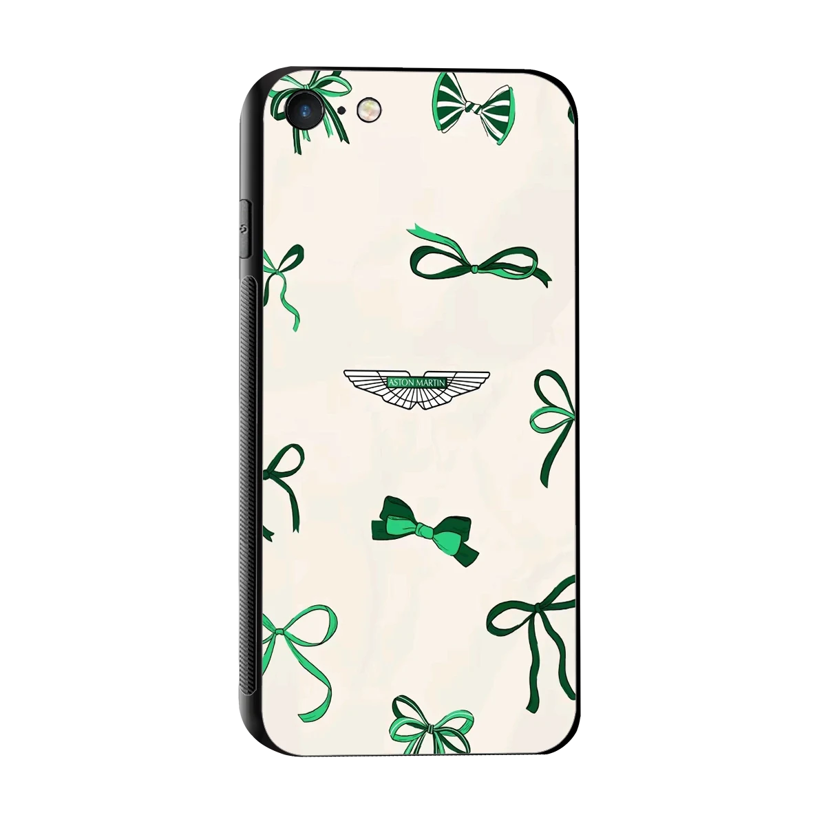 AM X Bows sleek iphone 7 cover with tempered glass back and TPU edges