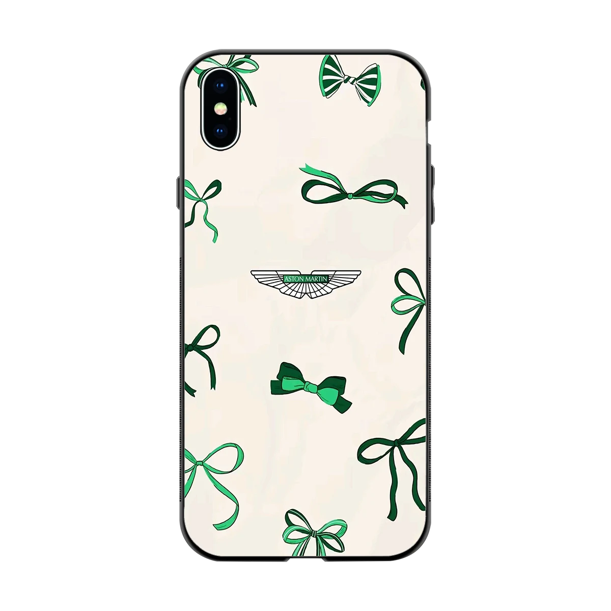 AM X Bows back phone cover | glass case for iphone xs max