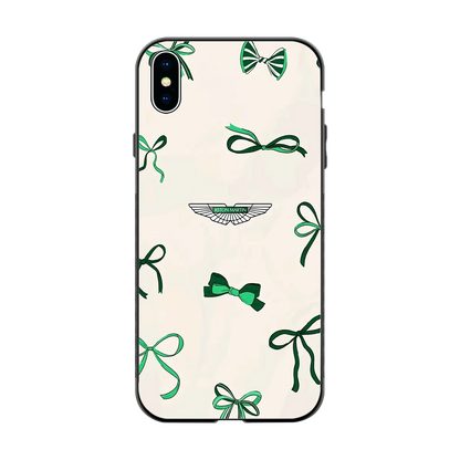 AM X Bows back phone cover | glass case for iphone xs max