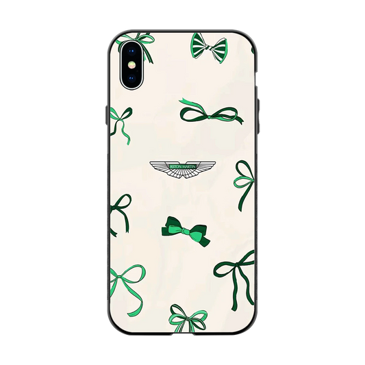 AM X Bows back phone cover | glass case for iphone xs max