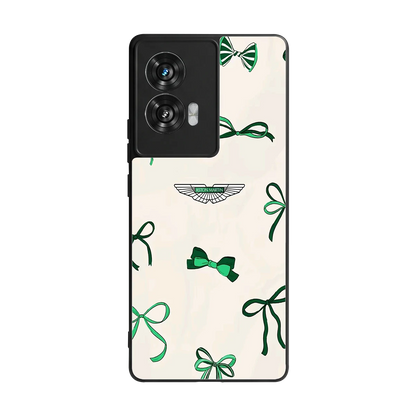 AM X Bows back phone cover | glass case for motorola edge 50 fusion