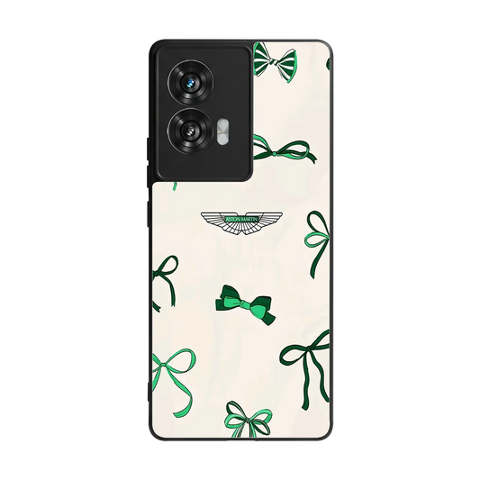 AM X Bows back phone cover | glass case for motorola edge 50 fusion