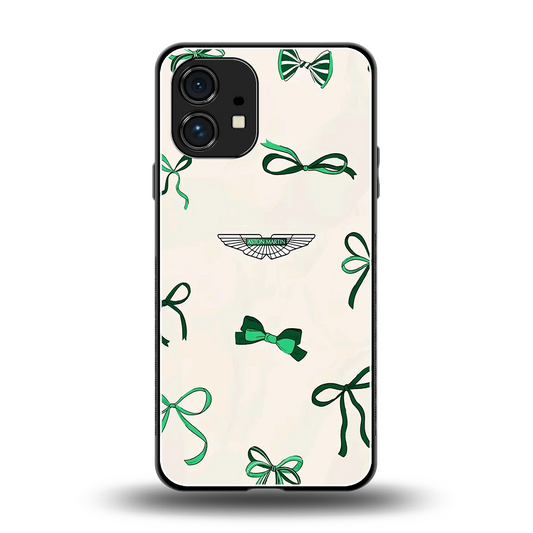 AM X Bows back phone cover | glass case for nothing phone 1