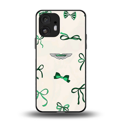 AM X Bows back phone cover | glass case for nothing phone 2